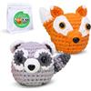 Outbit Kit per Animali All'uncinetto, set completo all'uncinetto con tutorial video passo-passo, Regali fai da te per adulti e bambini (FoxyCoon)