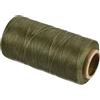sourcing map Filo cerato, 280 metri, 0,8 mm, 150 D, in poliestere cerato, piatto, per cuoio, cucito, tessitura a mano, rilegatura di libri, decorazione domestica, verde scuro