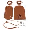 Harilla Kit Completo per La Realizzazione di Zaino all'Uncinetto in Pelle PU, Borsa a Tracolla, Marrone
