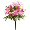 Mokylor 15 Pollici Fiori Artificiali per Cimitero per Tombe, Gigli e Tulipani Artificiali Bouquet Fiori Commemorativi per Tombe Fiori Finti per Tombe Sacrificali per la Decorazione di Lapidi di(#1)