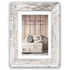 matches21 HOME & HOBBY Cornice portafoto moderna in vero legno per 20 x 30 cm, formato DIN A4, in stile shabby chic, con cornice in legno, colore crema/bianco e marrone, decorazione da parete