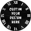 WAFICAC Orologio da parete personalizzato con foto Immagine, testo e logo Orologio rotondo personalizzato Decorazione da parete Orologio da parete digitale personalizzato con staffa Orologio da tavolo per sog