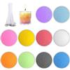 DYMHQ Perle di sabbia madreperla, 300 g, per candele con 50 stoppini - 10 colori, granulato e perline di cera paraffinica per decorazioni da festival