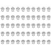 Generic Confezione da 30/50 inserti per candele in metallo per supporti fai da te, bicchieri conici in alluminio da 12,6 mm, adattatori resistenti al calore per vasi in legno, cemento, vetro, accessori
