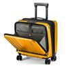 TydeCkare 16 Bagaglio a Mano con 2 Scomparti per Laptop, Valigia con Lucchetto TSA a Doppio Controllo, YKK, 4 Ruote Girevoli, per Di Lavoro, Arancione