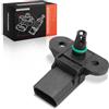 Frankberg Sensore di pressione del tubo di aspirazione 4-Poli 036906051G | Compatibile con VW Golf Passat Jetta Polo EOS, Audi A1 A2 A3 A4 A5 A6 A7 A8 Q3 Q5, Seat Altea Alhambra, Skoda Fabia Octavia