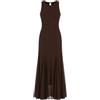Guess Serafina - Abito Lungo in Rete da Donna, Abito Casual, Marrone, M