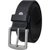 Lindenmann full cowhide belt men, jeans belt men leather 40 mm wide, belt men, full cowhide belt black, Größe/Size:90, Farbe/Color:nero