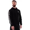 Emporio Armani EA7 Felpa con Cappuccio Logo Series in Cotone da Uomo, 7M000568 (IT, Testo, L, Regular, Regular, Nero/Bianco)