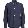 JJ REBEL Camicia da Uomo Jreboscar LS Noos, Blazer Blu Marine, XXL