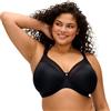 Elomi - Reggiseno Modellato di Grandi Dimensioni Tessuto Leggero Liscio - 90L, Nero, 90L EU