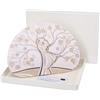 Lupia - Bomboniera con Scatola Bianca Quadretto in Legno Memory Albero Abbraccio Mix 15x21 cm, Idea Regalo per Matrimonio Cresima Comunione Battesimo Anniversario Compleanno