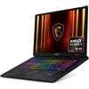 MSI PULSE A17 AI+ C3XWFKG-010ITAM Copilot + PC 17" WQXGA 240Hz AMD RYZEN AI 9 HX 370 RAM 32GB-SSD 1TB NVMe-NVIDIA GEFORCE RTX 5060 8GB-WI-FI 6 + GIGABIT LAN-WIN 11 HOME (9S7-17TK11-010)