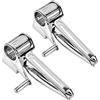 SagaSave Grattugia rotativa per formaggio, tritacarne, tritacarne multifunzionale in acciaio inox, grattugia rotonda, grattugia a spirale, utensili da cucina (2 pezzi)