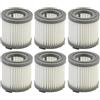 Daaxing Filtri di ricambio lavabili per aspirapolvere Delonghi Colombina Pro Midi Hair XLM353.ADC XLM355 XLM408 XLM417 XLM510 (6 pezzi)