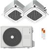 Clivet Condizionatore Clivet Cassetta Compatta 4 vie IBA1-Y dual split 9000+9000 BTU inverter A++ wifi unità esterna 4.1 kW 87012281/62242525_2