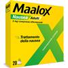 Maalox Nausea Adulti 5mg Trattamento Della Nausea 20 Compresse Effervescenti
