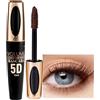 MockTota Marrone Mascara 5D Resistente all'Acqua - Volume Intenso & Effetto Riccio | 10ml Vegano e Durevole | Per Matrimoni, Feste e Trucco da Palco