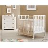 Erbesi Evolution Lettino Evolutivo in Legno Trasformabile da Co Sleeping a Letto Montessori - 0 a 4 anni - Bianco Naturale