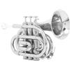 Tromba Tascabile In Sib, Compatta, Portatile, Mini Strumento In Ottone Per Chi