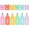 AYESY Set di 6 Mini Evidenziatori,Evidenziatoris Pastello per Tratti Fini e Spessi,Colori assortiti Vivaci,inclinata Creativo Evidenziatoris per Scuola Regalo Gadget,Forma Piccolo Orso Evidenziatori