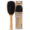 PARSA Beauty Spazzola per la cura in bambù, grande, ovale, con setole miste, certificate FSC®, in bambù, aloe vera, setole di cinghiale, spazzola per capelli delicati e resistenti all'umidità, per la