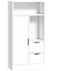 HOMCOM Mobile Bagno Slim con Cassetti, Scomparti Aperti, Bianco | Aosom Italy