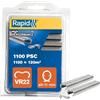 Rapid VR22 Confezione da 215 Anelli di Fissaggio in Acciaio Zincato con Rivestimento in PET Nero per Recinzioni e Reti Metalliche da 5 - 11 mm