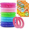 Dufuso 12 Pezzi Antizanzara Bracciali, 18 Pezzi Cerotti Antizanzare Bambini, Adesivi Per Zanzare Repellente, Repellente per Insetti Naturale puro per adulti e bambini, per Attività all'aperto e Viaggi
