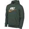 NIKE FN3104-323 Club Fleece Men s Pullove Maglia Lunga Uomo Fir/Fir Taglia M