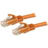 StarTech.com N6PATC15MOR cavo di rete Arancione 15 m Cat6 U/UTP (UTP)