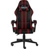 Syfax Sedia da Gaming Nero e Rosso Vino in Pelle finta