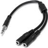 Startech.com Cavo splitter Startech.com 3.5MM [MUY1MFFS]