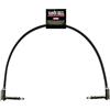 Ernie Ball, Singolo cavo patch piatto con jack stereo a pipa, lunghezza 30,4 cm, Nero