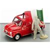 BRUMM BMAS150 FIAT 500 150mo UNITA' D' ITALIA GARIBALDI 1:43 Modellino