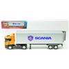 WELLY WE32626 SCANIA R470 W/TRAILER ORANHE/SILVER 1:32 Modellino