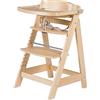roba Seggiolone Sit Up Fun - Vassoio per Mangiare e Appendiabiti Inclusi - Evolutivo - con Sistema di Cinture - con Poggiapiedi - Reclinabile - Legno Naturale