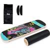 Epicstar Balance Board con rullo: Balance Trainer in legno per fitness, tennis, atletica leggera e allenamento di surf e snowboard; ideale per tutti dai 9 anni in su, portata fino a 150 kg.