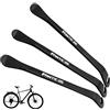 Fantic26 Set di 3 leve per pneumatici per bicicletta, in acciaio extra stabile, strumento per il cambio di pneumatici per MTB, E-bike, City Tour, trekking, ausilio per il montaggio, robusto, nero