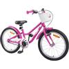 KGPWRCVD Bicicletta per bambini da 20 pollici per 6-11 anni, blu cielo, con robusto telaio in acciaio e sella e manubrio regolabili per ciclisti in crescita.