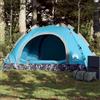 TEKGHUT Tenda da campeggio per 2 persone, colore blu, con sistema di sgancio rapido, tenda in poliestere impermeabile con rivestimento in poliuretano, cuciture sigillate e telo inferiore, pareti in rete per
