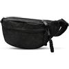 GGPEIH Marsupio in velluto a coste da donna, borsa a tracolla, cintura per fianchi alla moda, borse Crossbody nero, borse per il tempo libero, sport, borsa unisex tracolla regolabile per viaggi, corsa
