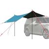 TEKGHUT Tenda per auto impermeabile in poliestere con rivestimento in poliuretano, trasforma rapidamente la tua auto in una casa da campeggio per festival e viaggi, borsa per il trasporto inclusa