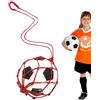 Generic Borsa a rete per palloni, borsa da calcio con coulisse, borsa singola per pallavolo, multifunzionale, resistente, in nylon, per sport all'aperto, spiaggia, piscine, palestre, per allenamento giovanile