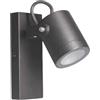 VR VETRINEINRETE Vetrineinrete® Applique da parete orientabile con attacco GU10 lampada da muro grigio luce da esterno IP44