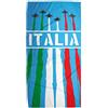 STAMPATEK Telo Mare Italia Italiano Asciugamano Tricolore in Microfibra e Cotone 75x150 cm