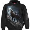 Spiral from Darkness Uomo Felpa con Cappuccio Nero 100% Cotone Regular