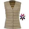 TienNew Gilet Piumino Smanicato Donna Leggero Gilet Piuma Donna Giubbotto Giubbino Smanicato Donna Piumini Giacca Gilet Piumino Puffer Piume Senza Maniche Donna Invernali Down Vest