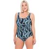 Ulla Popken Donna Costume Intero Nero 58+