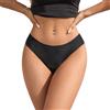 SHARICCA Slip Bikini per Il Ciclo per Donne, Costumi da Bagno per Il Ciclo, Slip Bikini Neri, Costumi da Bagno Mestruali a Prova di Perdite, Biancheria Intima per Il Ciclo（Nero-1P01-XL）